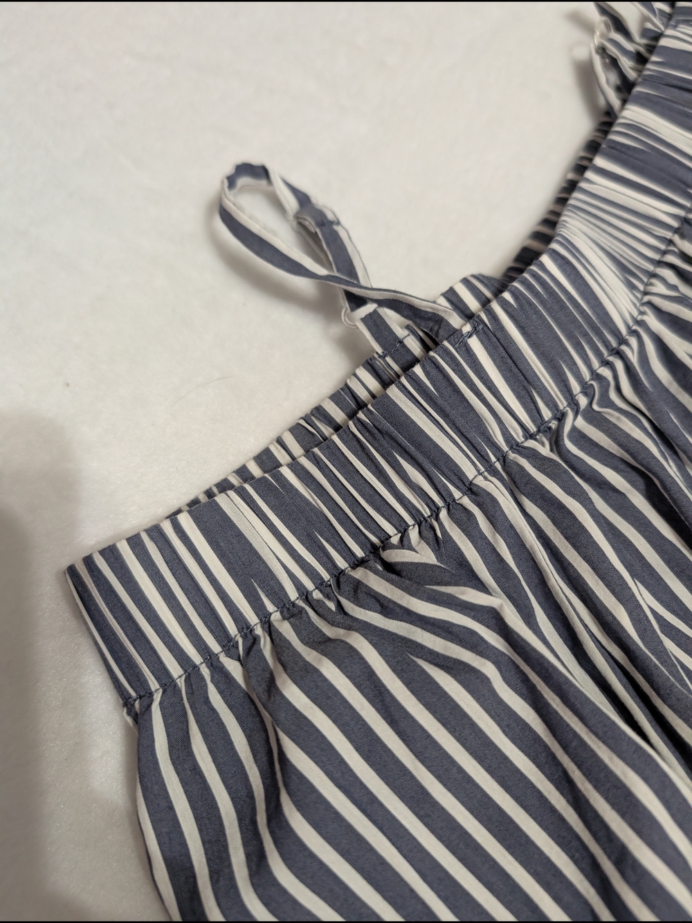 by & by Navy and White Striped Off-Shoulder Blouse Babydoll - Picture 7 of 7
